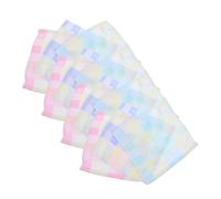 LRXIYODE Salviette Antiruttino in Cotone 100% Per Ragazzo Ragazza e Ragazzo Ragazza Piccoli, Panni Assorbenti Per Bava e Pulizia Delicata, Set Da 12 Pezzi Multicolore Per Uso Quotidiano e Regalo