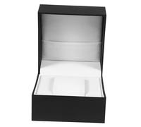 LRXIYODE Scatola Porta Orologio in Plastico e Velour, 1 Scomparto, Nero, Portatile, per Conservare e Proteggere L’orologio e Gioielli, Uso Personale e Confezione