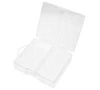 LRXIYODE Scatola Portabatterie in Plastica Trasparente Organizer Compatto per Batterie Aa Aaa e Piccoli Oggetti Contenitore Parete Resistente e per Stoccaggio Ordinato