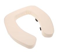 LRXIYODE Sedile Wc Rialzato Imbottito Morbido con Nastro Antiscivolo, Cuscino Copriwater Allungato Comodo per Anziani, Adatto a Sedili Standard e Allungati per Maggiore Sollievo