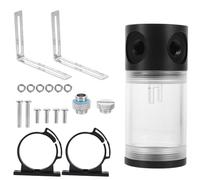 LRXIYODE Serbatoio Raffreddamento Liquido Cilindrico con Tappo Affidabile e Anello Kit Facile da Installare Compatibile con Pompa e Radiatore Soluzione Efficiente per Dissipazione Calore