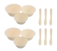 LRXIYODE Set 12 Pezzi Ciotole per Miscelare Maschere Viso Grandi, Medie e Piccole con Spatole e Pennelli, Kit Strumenti Fai da Te per Cura della Pelle e Applicazione Uniforme, per