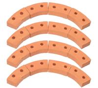 LRXIYODE Set 30 Pezzi Mini Mattoni Fai da Te in Miniatura per Modelli di Case, Mattoncini Impilabili per Tavoli di Sabbia e Progetti Scolastici, Accessori per Costruzioni e Giardinaggio