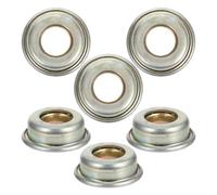 LRXIYODE Set 6 Pezzi Cuscinetti di Precisione per Carrozzina in Acciaio Argento, Design Compatibile Versatile per Deambulatori e Passeggini, per Uso Quotidiano e All'aperto
