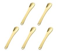 LRXIYODE Set Da 5 Cucchiai Per Crema Viso in Lega Di Zinco, Mini Cucchiai Da Massaggio Per Cosmetici, Applicatori Compatti Per Cura Della Pelle Adatti a Casa e Viaggio