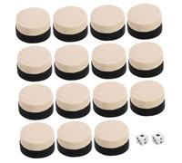 LRXIYODE Set da 60 Pezzi di Accessori per Scacchiera e Backgammon in Legno, Grandi Pezzi da Dama per Giochi da Tavolo, Portatile per Uso Domestico, Viaggi e Intrattenimento Sociale