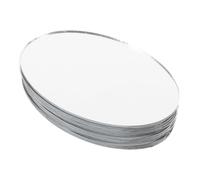 LRXIYODE Set di 10 Specchi Compatti in Lega a Forma Ellittica per Decorazioni di Nozze e Artigianato Fai da Te, Specchio Ellittico per Uso On The Go