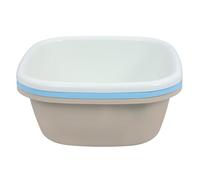 LRXIYODE Set di 3 Bacinelle Quadrate in Pp da 13,19x13,19x5,12 Pollici, Vasca per Lavaggio Resistente e Facile da Pulire, per Bagno o Cucina