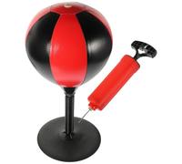 LRXIYODE Sfera Antistress da Tavolo in Pu con Ventosa e Pompa Aria, Sacco da Boxe Desktop per Decompressione e Sollievo dallo Stress, per Casa e Scuola Colore Casuale