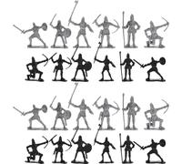 LRXIYODE Soldatini di Plastica Storici Medievali e Romani, 60 Pezzi Action Figure di Soldati per Giocattoli di Storia e Progetti Scolastici, Set di Statuette di Cavalieri per Bambini