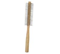 LRXIYODE Spazzola Rotonda per Asciugatura Chioma Rullo in Legno, Mini Pettine Arricciacapelli Volumizzante, Spazzola per Styling Chioma Ricci, Compatta e Portatile per Uso Domestico