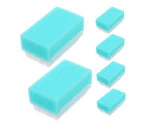 LRXIYODE Spazzola Sensoriale per Terapia 6 Pz in Spugna e Plastica, Colore Verde, per Bambini e Neonati