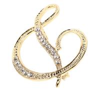 LRXIYODE Spilla Lettera in Lega Lucidata Spilla Moda per Donna Accessorio Elegante per Giacche Borse e Cappelli Pin Estetico per Gioiello Versatile per Eventi e Abbigliamento Casual