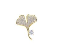 LRXIYODE Spilla Mini Foglia Ginkgo Creativa per Accessorio Decorativo per Abbigliamento per Design e Leggera e Facile Indossare per Conferenze