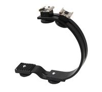 LRXIYODE Staffa Flash Fotocamera C-sagomata in Metallo Regolabile Per Dslr e Videocamere Supporto Multiangolo Per Illuminazione Led e Flash Con Base Compatibile Treppiede Adatta Per Foto Ve