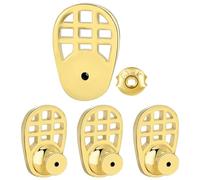 LRXIYODE Supporti Sollevatori per Orecchini in Lega Placcata Oro 18k Chiusure a Disco in Silicone, Stabilizzatori Antiscivolo per Orecchini Pesanti, Sostituzione Retro per Donne, Uso