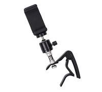 LRXIYODE Supporto per Chitarra con Clip Capotasto Rilascio Rapido Porta Cellulare e Fermacarte Musicale in Metallo per Chitarristi Acustici Elettrici Ukulele e Bassisti Stand Portatile per