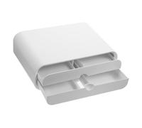 LRXIYODE Supporto per Monitor con Cassetto Rimovibile Rialzo Ergonomico per Scrivania Sollevatore Portatile con Spazio di Archiviazione Antiscivolo per Postazioni Lavoro e Laptop