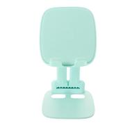 LRXIYODE Supporto Pieghevole per Telefono Design Elegante Macaron Colore Verde Chiaro, Struttura in Lega, Angolo Regolabile e Supporto Stabile per Bracci del Divano e Scrivania