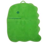 LRXIYODE Tappetino Massaggiante Piedi Doccia con Ventose Design Dinosauro Antiscivolo in Silicone Esfoliante e Stimolante Circolazione per Famiglie