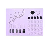 LRXIYODE Tappetino per Nail Art in Silicone Mat per Esercitazione Unghie Acriliche e Facile Strumento Portatile per Ricostruzione e Design Unghie