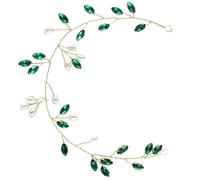 LRXIYODE Vite per Chioma da Sposa Perle e Strass, Tralcio per Chioma da Donna per Acconciature da Matrimonio, Accessorio Elegante per Feste e Cerimonie