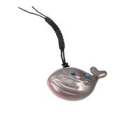 LRXIYODE Whale Phone Charm Kawaii Cartoon Keyring With Gradient Color And Water Sound Bell Cute Pendant For Handbag And Home Decor Accessory