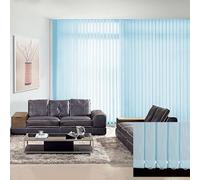 LRYELWA Tende Verticali Scorrevoli Oscuranti,Tende Verticali a Bande per Finestre,Veneziane da Interno per Privacy e Protezione,Isolate Termicamente,per Ufficio Domestico (Blu,110cm x 180cm)