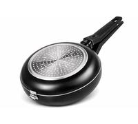 LS Kitchen - Doppia Padella Girafrittata 24 cm - Alluminio Antiaderente - Sistema Pratico per Girare Tortillas e Frittate - Induzione, Gas, Vetroceramica, Piani Elettrici - Per Chi Cucina a Casa
