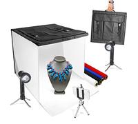 LS LIMO STUDIO LIMOSTUDIO 40,6 x 40,6 cm da tavolo per studio fotografico, illuminazione a LED, kit tenda luminosa in una scatola, tende per riprese fotografiche, sfondo fotografico, AGG349
