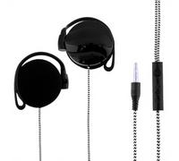 LS-Q140P Sport Ear-Hook Cuffia 3 5mm Controllo di Linea Auricolare con Microfono per Telefono