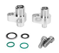 LS Swap Raccordi per compressori CA, adattatore per compressore LS AC, guarnizione con anelli di tenuta, kit di viti 8AN 10AN 451-1105, ricambio per compressori Denso 10S17F 10S20F