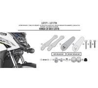 LS1171 GIVI KIT per MONTARE FARETTI S310 / S322 per HONDA CB 500 X 2019 2020