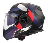 LS2 ADVANT X ULTRA NERO BLU ROSSO CASCO FIBRA MOTO MODULARE 180° 22.06 TG M