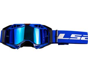 LS2 Aura Pro Maschera da motocross, blu per maschi