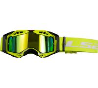 LS2 Aura Pro Maschera da motocross, Giallo neon