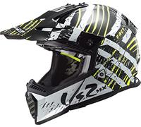 LS2, Casco cross moto Fast evo verve black white, XXL