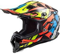 LS2, casco cross moto Subverter Rascal gloss black fluo orange, M