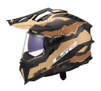 LS2, Casco da Motocross EXPLORER CARBON TRICK Matt Brown Sand, XXL