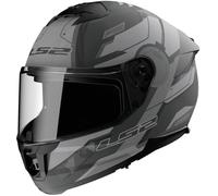 LS2 - Casco FF808 Stream II Shadow Matt Titanium / Grigio Grigio 3XL