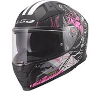 LS2 - Casco FF811 Vector II Darflo Matt Nero / Rosa Grigio,Rosa XL
