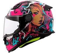 LS2 - Casco FF812 Kid Cyberg Purple / Cyan Rosa M