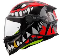 Casco Integrale Bambino LS2 FF812 Kid Punk Grigio Rosso L