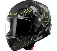 LS2 FF353 Rapid II Pirates Casco, nero-grigio-giallo, taglia L per maschi