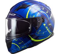 LS2, Casco integral moto Stream Evo TACHO blue yellow, XS