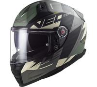 LS2 FF811 Vector II Absolute Casco, nero-argento, taglia 2XS per maschi