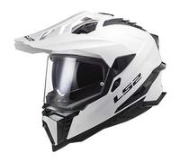 LS2 MX701 Explorer Solid Casco da motocross, bianco, taglia 2XL per maschi