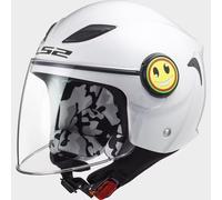 Ls2 Casco Jet Bimbo Funny OF602 Bianco Lucido Varie Taglie