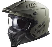 LS2 OF606 Drifter Solid, casco modulare XL male Oliva Opaco