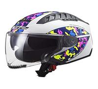 LS2, Casco jet moto Copter Crispy White yellow, XL